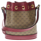 Gucci Doraemon Collaboration Mini Bucket Bag Mini GG Supreme Brown Red Leather — view 2