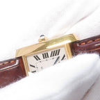 Cartier Tank Francaise LM 18k Yellow Gold Watch Silver Dial — view 5