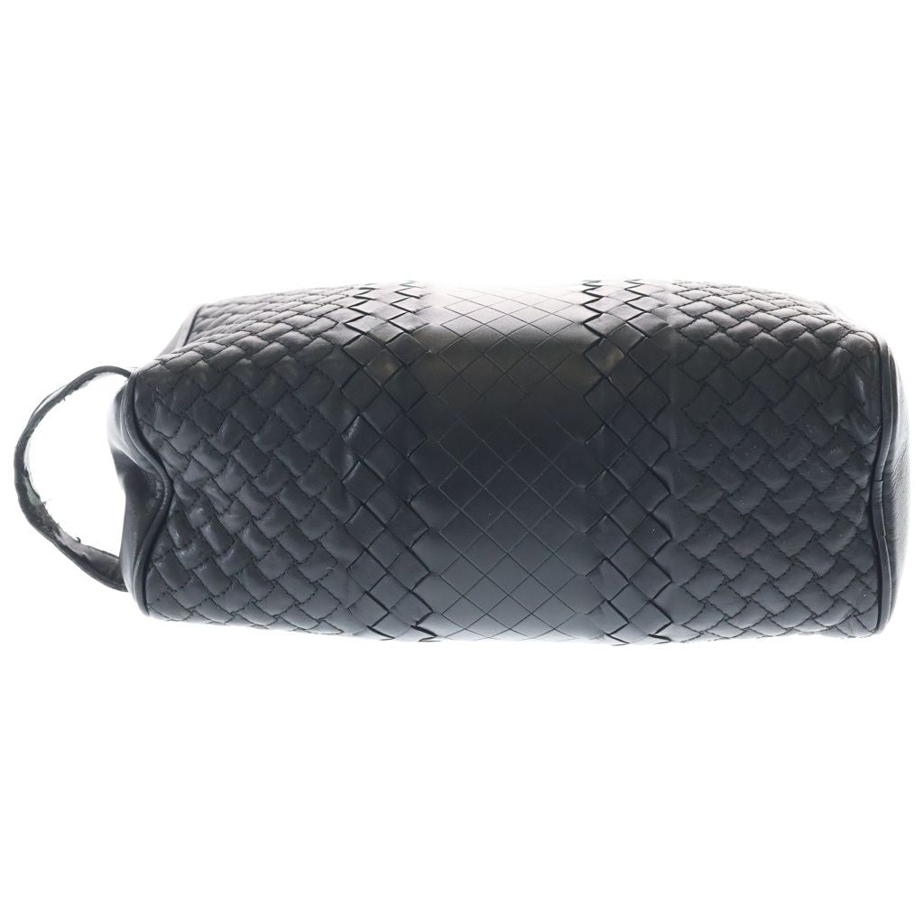 Bottega Veneta Intrecciato Clutch Case Pouch Black Leather — view 4