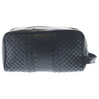 Bottega Veneta Intrecciato Clutch Case Pouch Black Leather — view 2