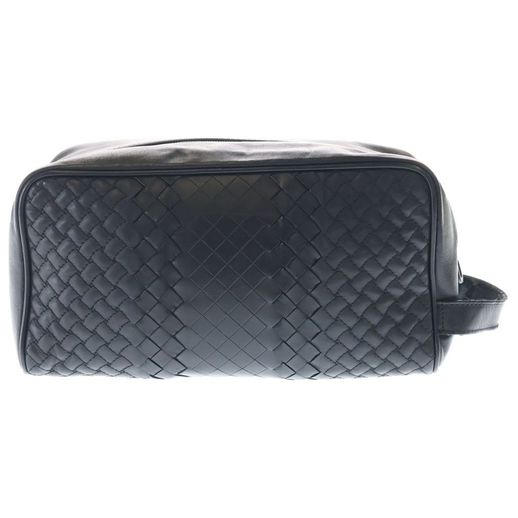 Bottega Veneta Intrecciato Clutch Case Pouch Black Leather — view 2