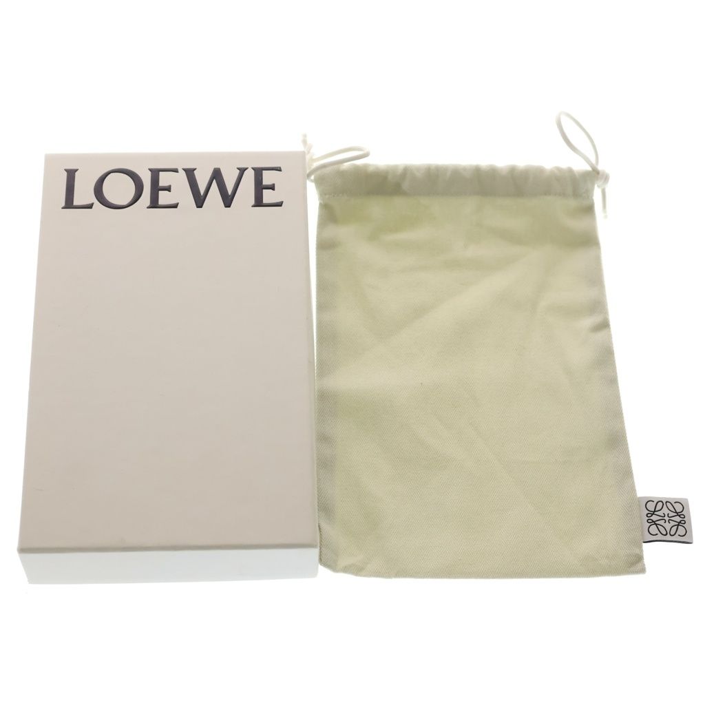 Loewe Puzzle Zip Around Wallet Pink Brown Calf Leather Multicolor Silver — view 6