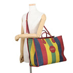 Gucci Tote Viadella Leather Canvas 2-Way Shoulder — view 5
