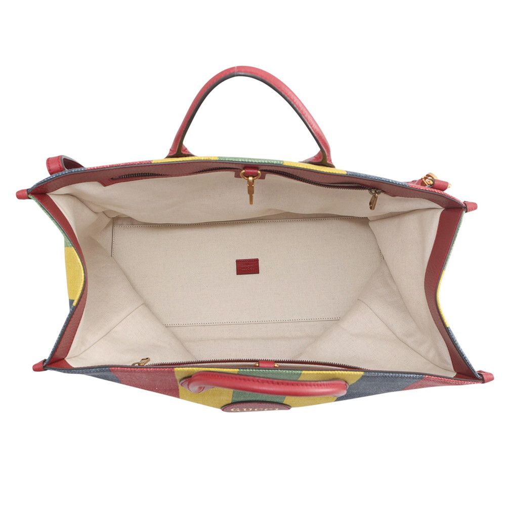 Gucci Tote Viadella Leather Canvas 2-Way Shoulder — view 6