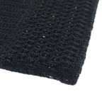 Celine Crochet Strap Logo Cotton Tote Black — view 5
