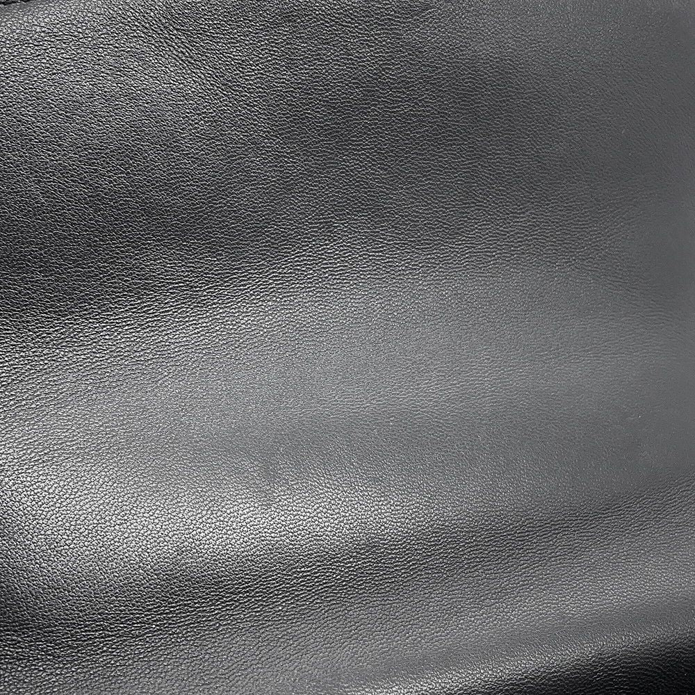 Chanel Chain Shoulder Bag Quilted CC Logo Top Handle Lambskin 2-Way Black — view 7