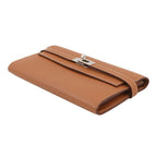 Hermes Wallet Kelly Long Gold Silver Epsom — view 2
