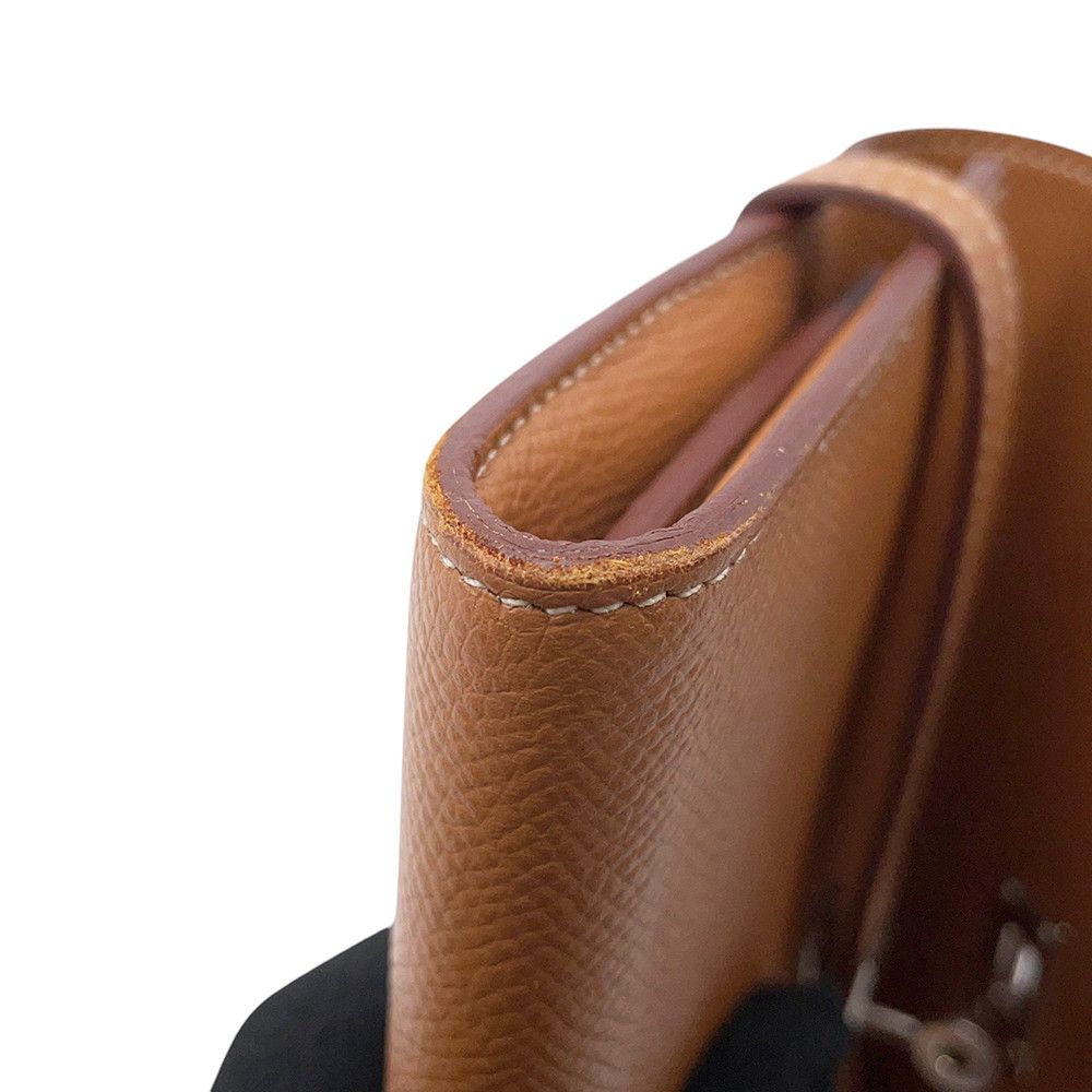 Hermes Wallet Kelly Long Gold Silver Epsom — view 7
