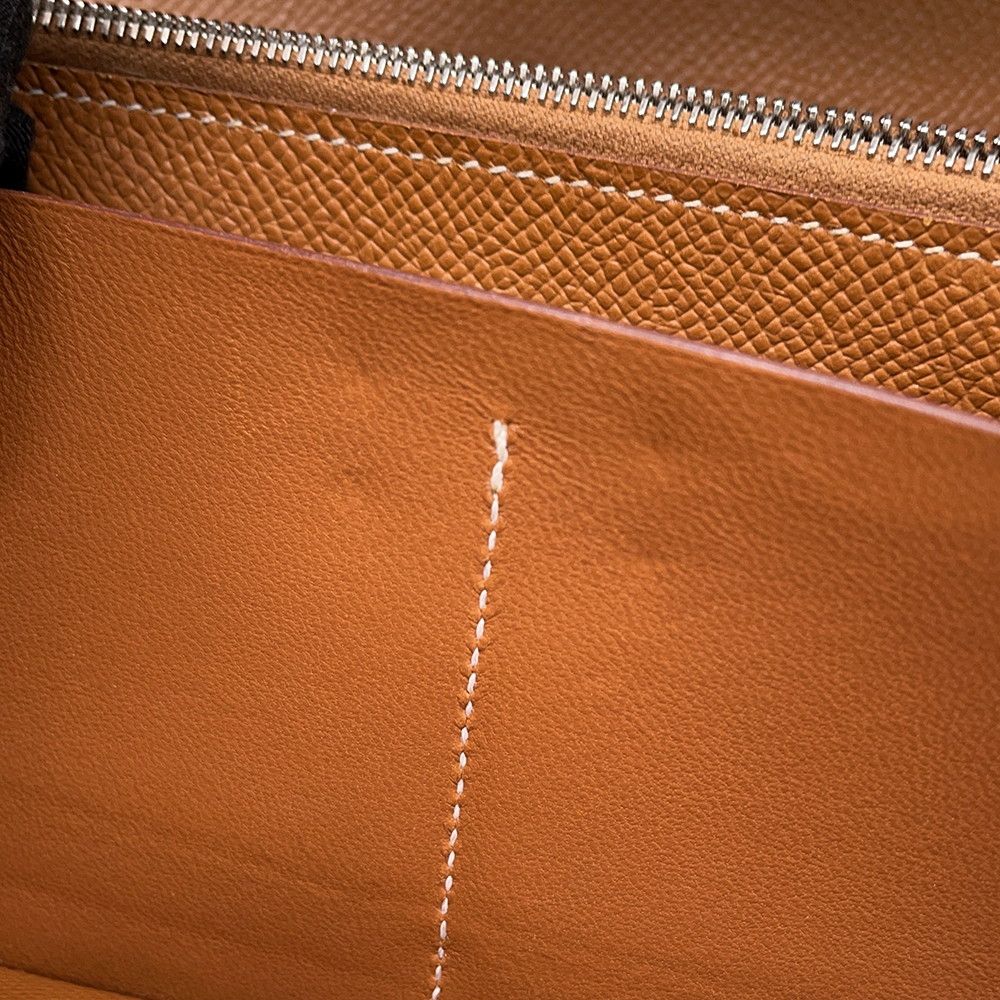 Hermes Wallet Kelly Long Gold Silver Epsom — view 9