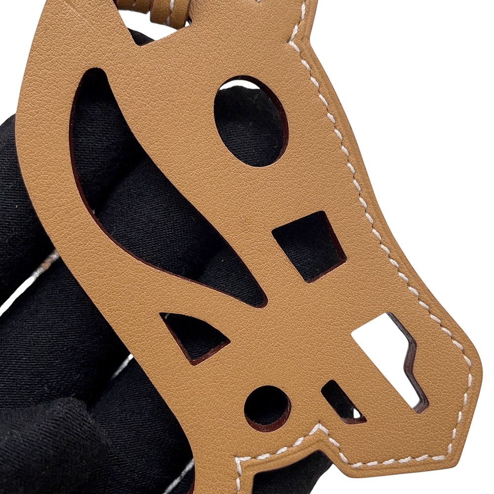 Hermes Bag Charm Paddock Cheval Etoupe Swift — view 6