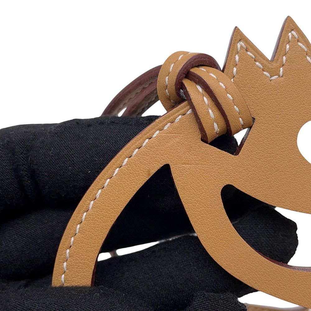 Hermes Bag Charm Paddock Cheval Etoupe Swift — view 8