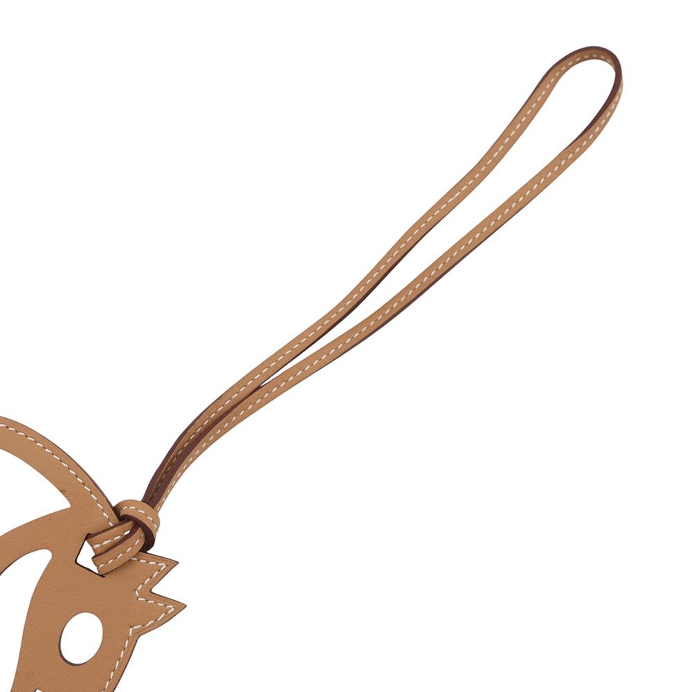 Hermes Bag Charm Paddock Cheval Etoupe Swift — view 4