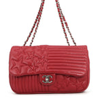 Chanel Chain Shoulder Bag CC Logo Star Lambskin 2-Way