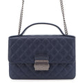 Chanel Chain Shoulder Bag CC University Quilted Leather 2-Way