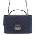 Chanel Chain Shoulder Bag CC University Quilted Leather 2-Way