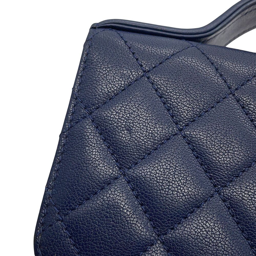 Chanel Chain Shoulder Bag CC University Quilted Leather 2-Way — view 7