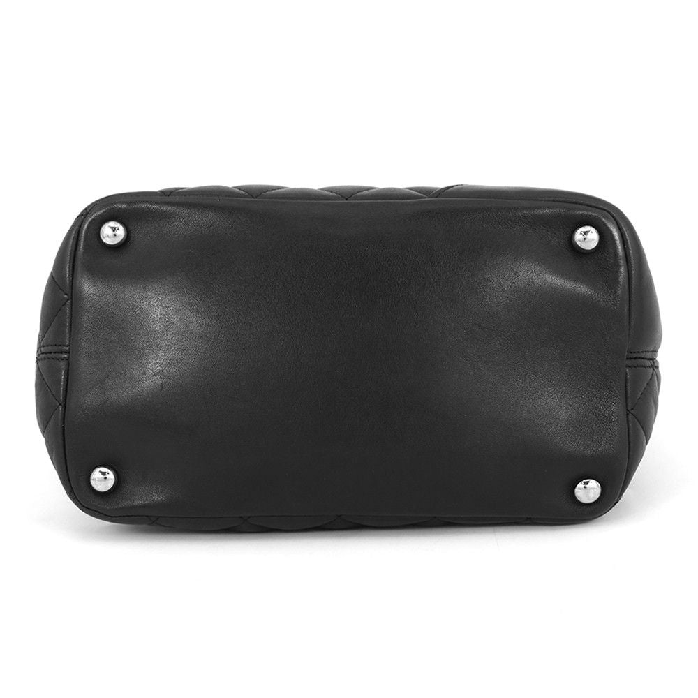 Chanel Handbag Cambon Line CC Logo Tote Lambskin Black — view 3