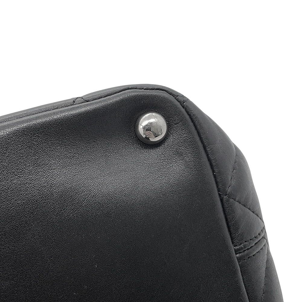Chanel Handbag Cambon Line CC Logo Tote Lambskin Black — view 6