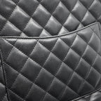 Chanel Handbag Cambon Line CC Logo Tote Lambskin Black — view 7