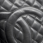 Chanel Handbag Cambon Line CC Logo Tote Lambskin Black — view 8