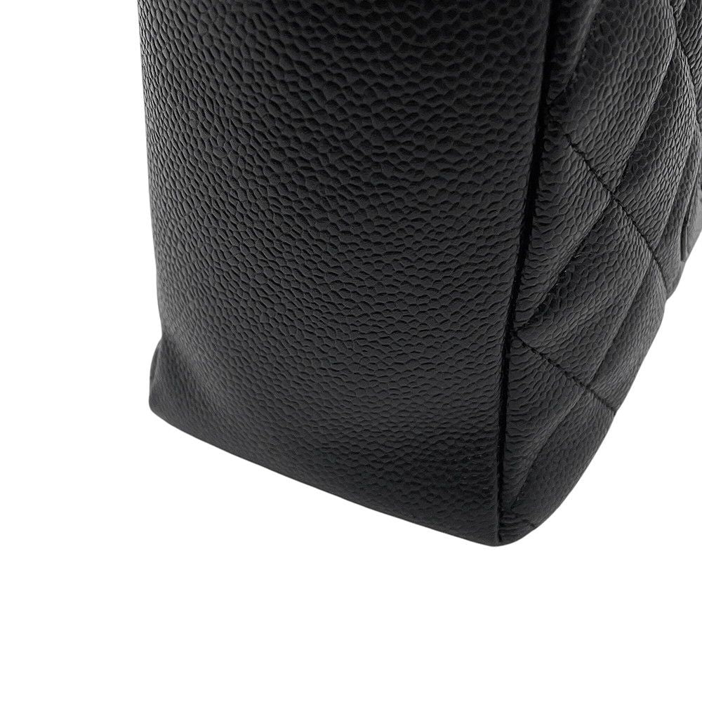 Chanel Tote Quilted CC Logo Petite Shopping PST Black — view 6