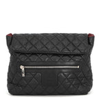 Chanel Backpack CC Logo Quilted Coco Leather Black