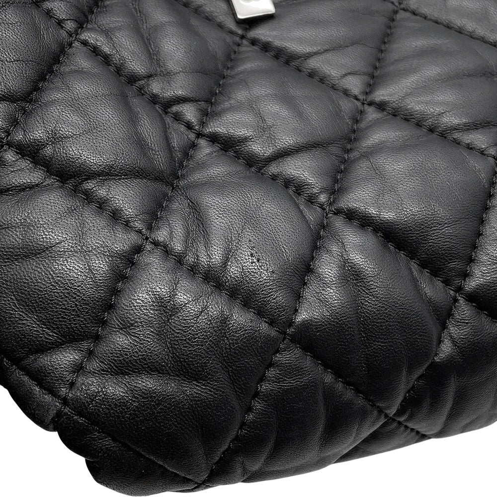 Chanel Backpack CC Logo Quilted Coco Leather Black — view 7