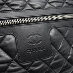 Chanel Backpack CC Logo Quilted Coco Leather Black — view 6
