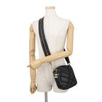 Chanel Shoulder Bag CC Logo Leather Black — view 4