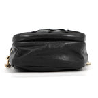 Chanel Shoulder Bag CC Logo Leather Black — view 3