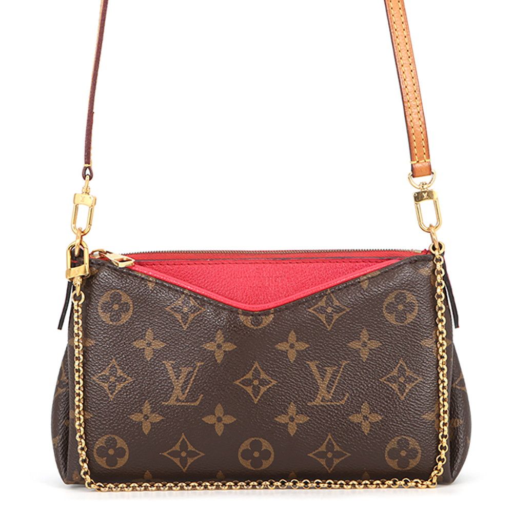 Louis Vuitton Shoulder Bag Monogram Pallas Clutch 2-Way