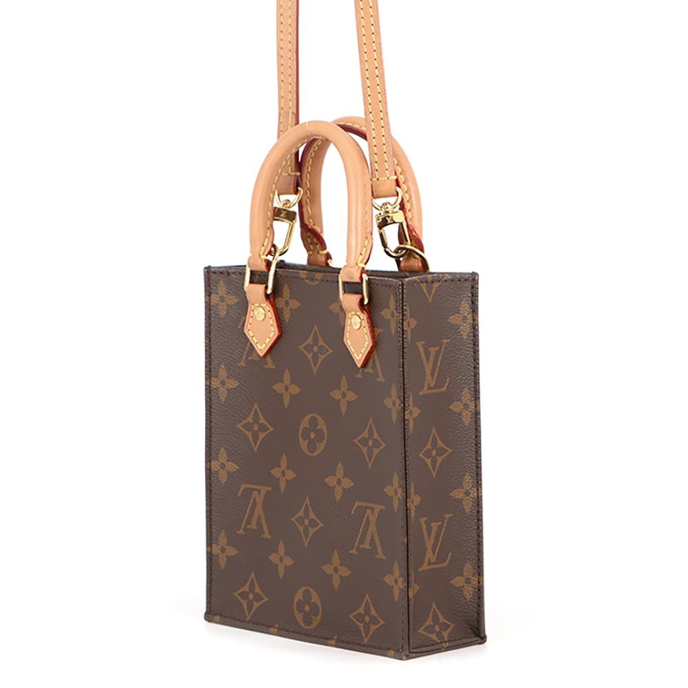 Louis Vuitton Monogram Petite Sac Plat Mini Bag 2-Way — view 2