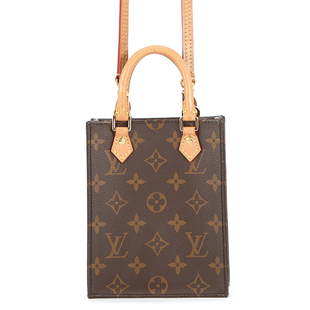 Louis Vuitton Monogram Petite Sac Plat Mini Bag 2-Way