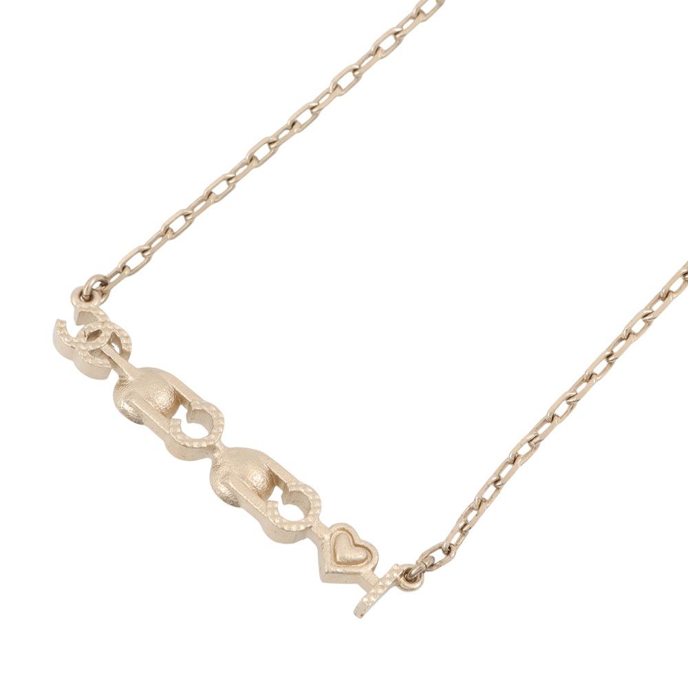 Chanel Necklace I Love CC Logo Faux Pearl — view 3