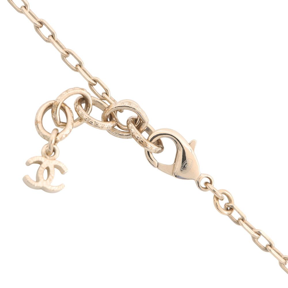 Chanel Necklace I Love CC Logo Faux Pearl — view 5