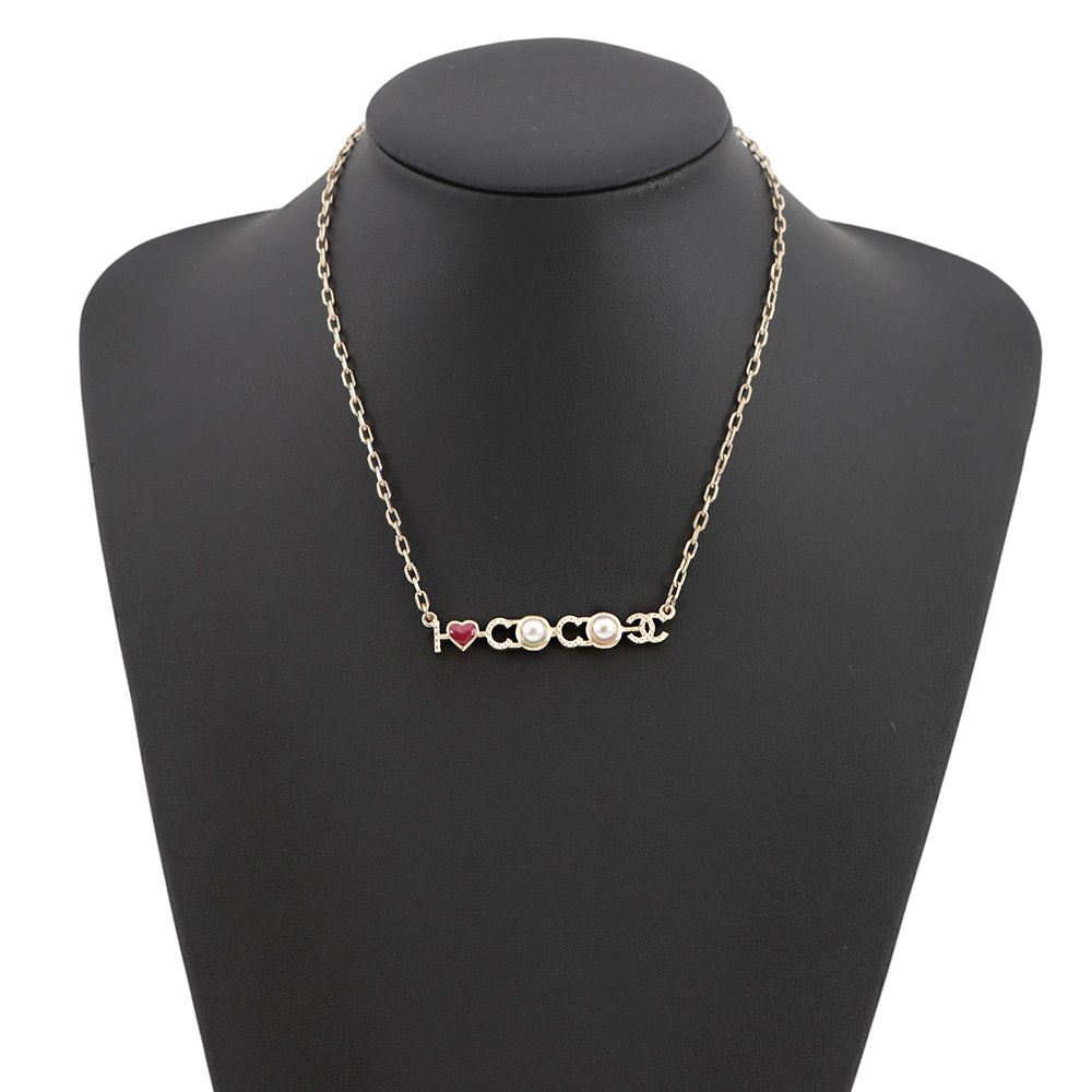 Chanel Necklace I Love CC Logo Faux Pearl — view 4
