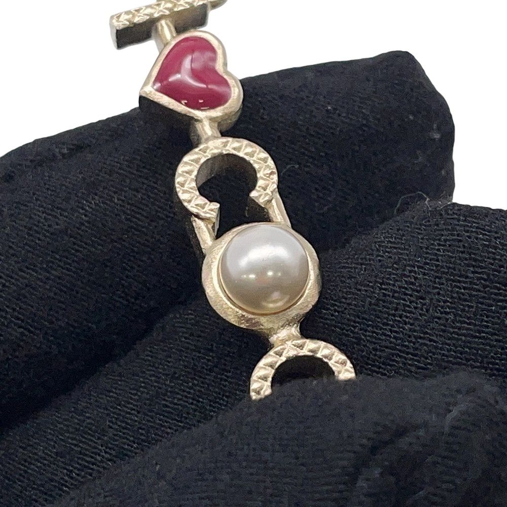 Chanel Necklace I Love CC Logo Faux Pearl — view 6