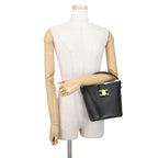 Celine Handbag Triomphe Small Bucket Louis e 2-Way Black — view 4