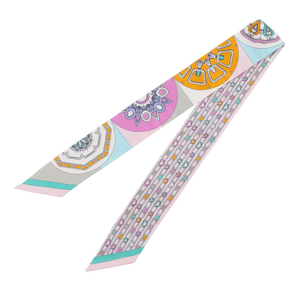 Hermes Scarf Twill Kaleidoscope Effect Silk — view 2
