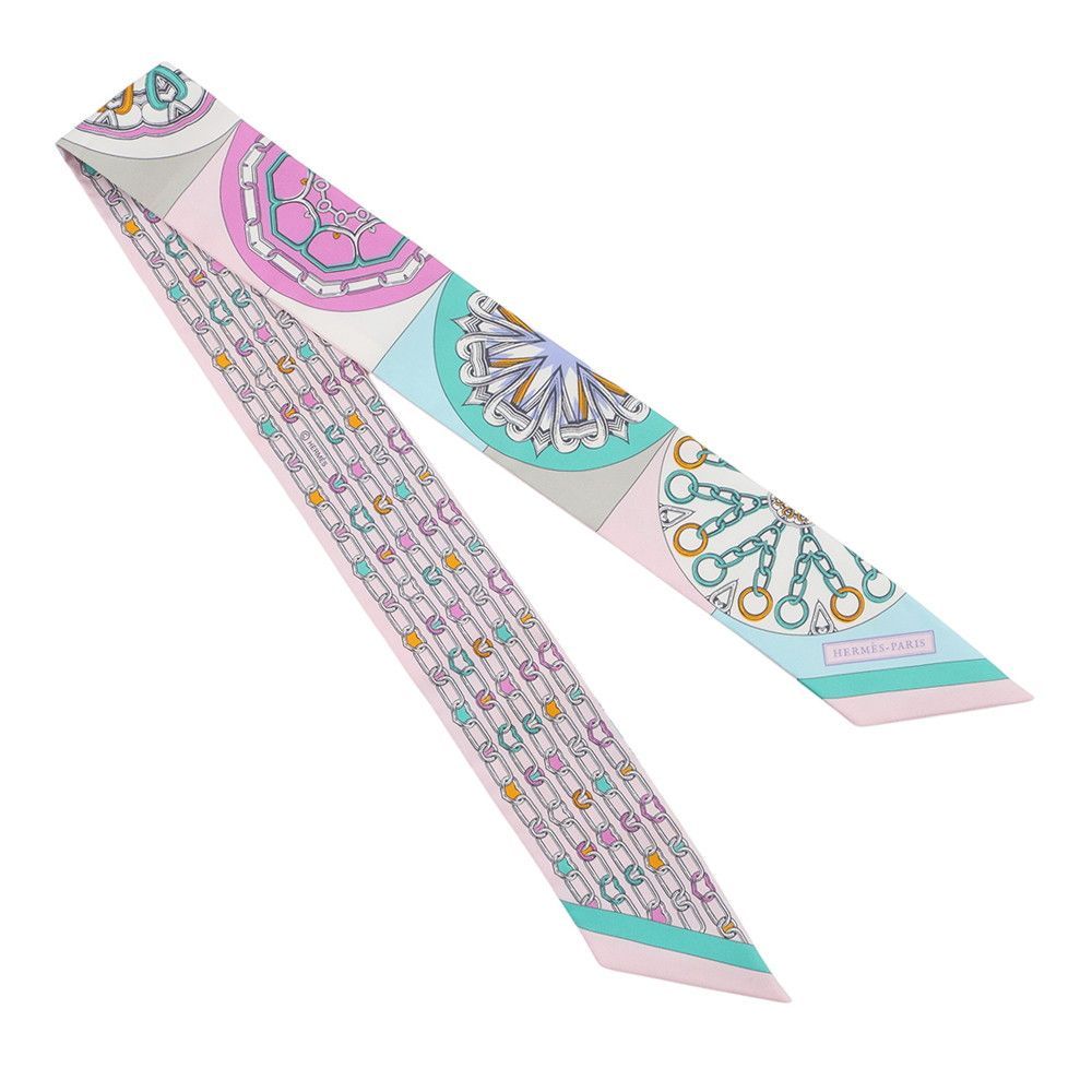 Hermes Scarf Twill Kaleidoscope Effect Silk — view 3