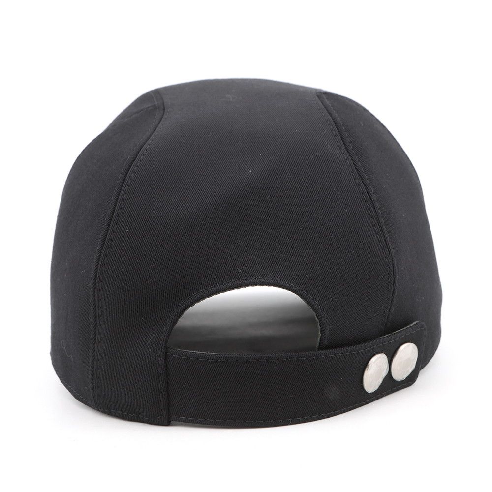 Hermes Cap Miles Jump Cotton Viscose 60 Hat Black — view 3