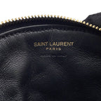 Saint Laurent Paris Coin Case Sad Lambskin Wallet Black — view 7