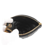 Saint Laurent Paris Coin Case Sad Lambskin Wallet Black — view 4