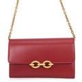Saint Laurent Paris Chain Shoulder Wallet Maillon Calfskin