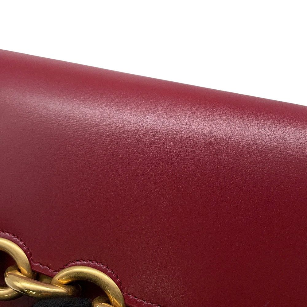 Saint Laurent Paris Chain Shoulder Wallet Maillon Calfskin — view 9