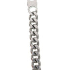 Celine Triomphe Small Gourmette Necklace Rhodium Finish Brass Silver — view 5