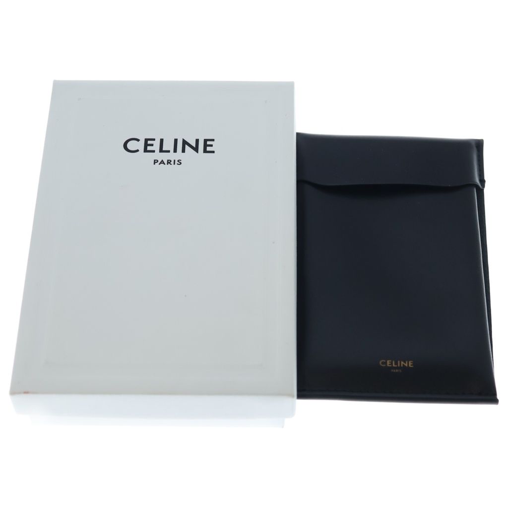 Celine Triomphe Small Gourmette Necklace Rhodium Finish Brass Silver — view 6