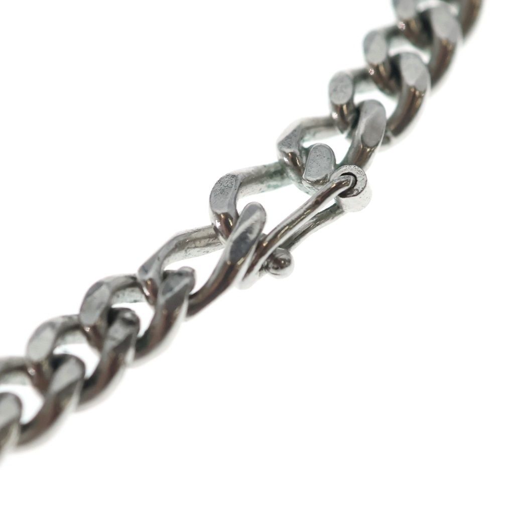 Celine Triomphe Small Gourmette Necklace Rhodium Finish Brass Silver — view 4