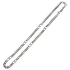Celine Triomphe Small Gourmette Necklace Rhodium Finish Brass Silver — view 2