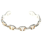 Hermes Enchainee Bangle Bracelet Silver